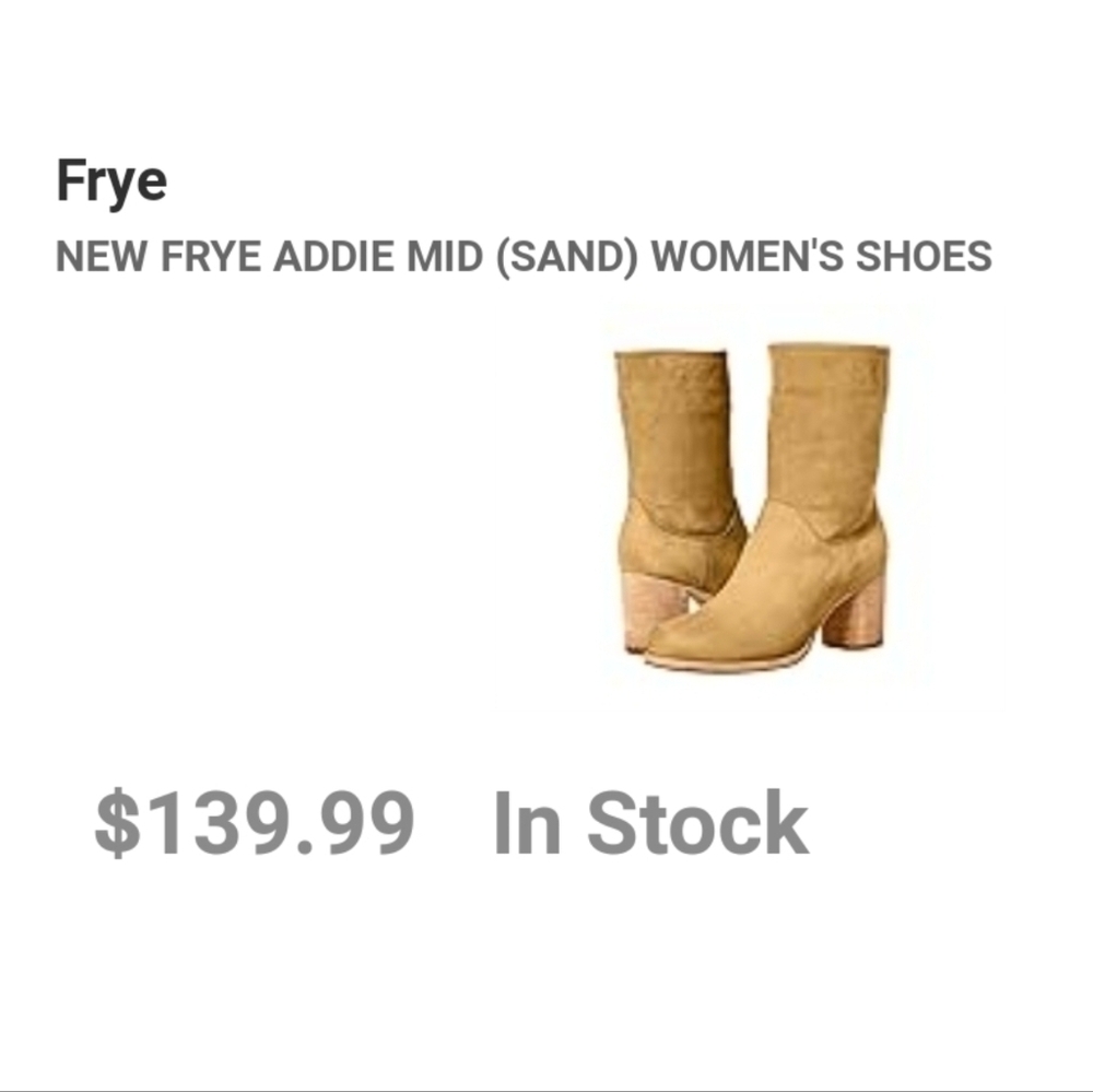 Frye Sand Color Heeled Boots